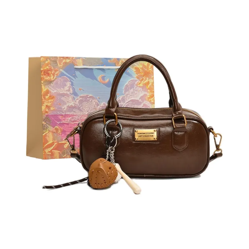 BRINCH Pu One Shoulder Handbags Women's Black/Brown/Coffee/Burgundy-5