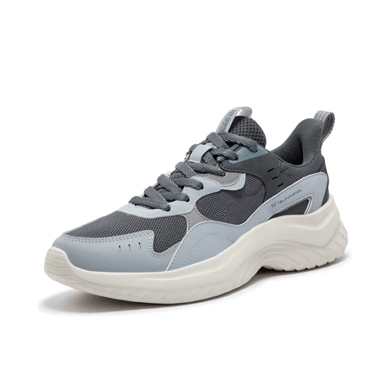 361° Anti Slip Wear Resistant Low Top Casual Running Shoes Men's Cool Mist Gray-1