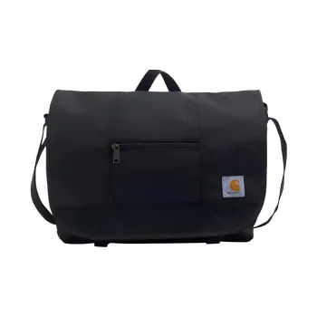 Carhartt WIP Polyester Messenger Bag Portable Crossbody Bag Shoulder Bag Regular Unisex Black