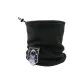 Polar Fleece Single Layer Scarf-Black