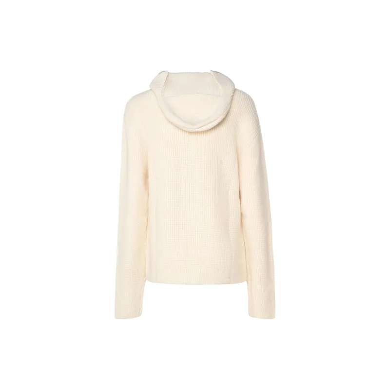 COURREGES Ribbed Hooded Jumper-1