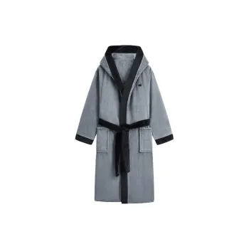 GXG Bath Robes Men's Gray Black