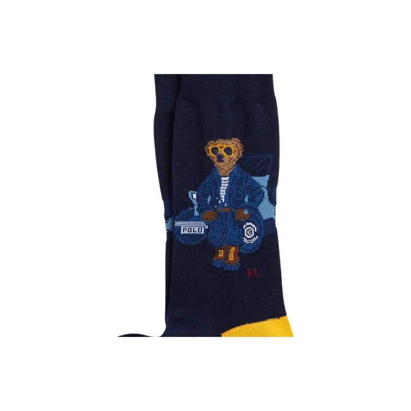 Polo Ralph Lauren SS24 Knee-High Socks Men's 1 Pack Nautical Blue-1