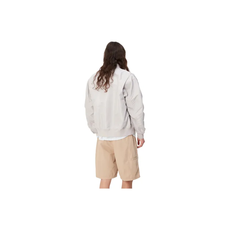 Carhartt WIP SS24 Otley Bomber Jacket Unisex Silver Gray-4