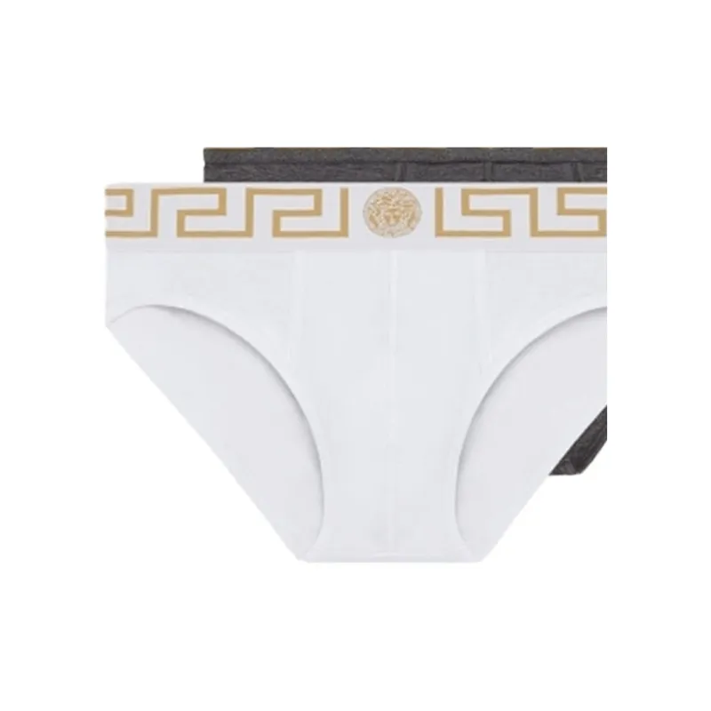 VERSACE Medusa Waistband Three Pack Briefs-3