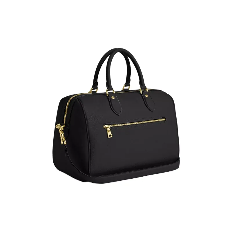 COACH Rowan Litchi Grain Leather Crossbody One Shoulder Handbag Tubas Women's Black-1