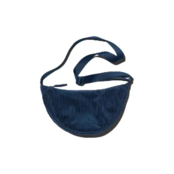 UNIQLO Cotton Dumpling Bag Shoulder Bag Crossbody Bag Regular Women's Dark Blue