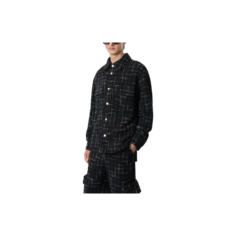 AMIRI Fleck Tweed Padded Overshirt-3