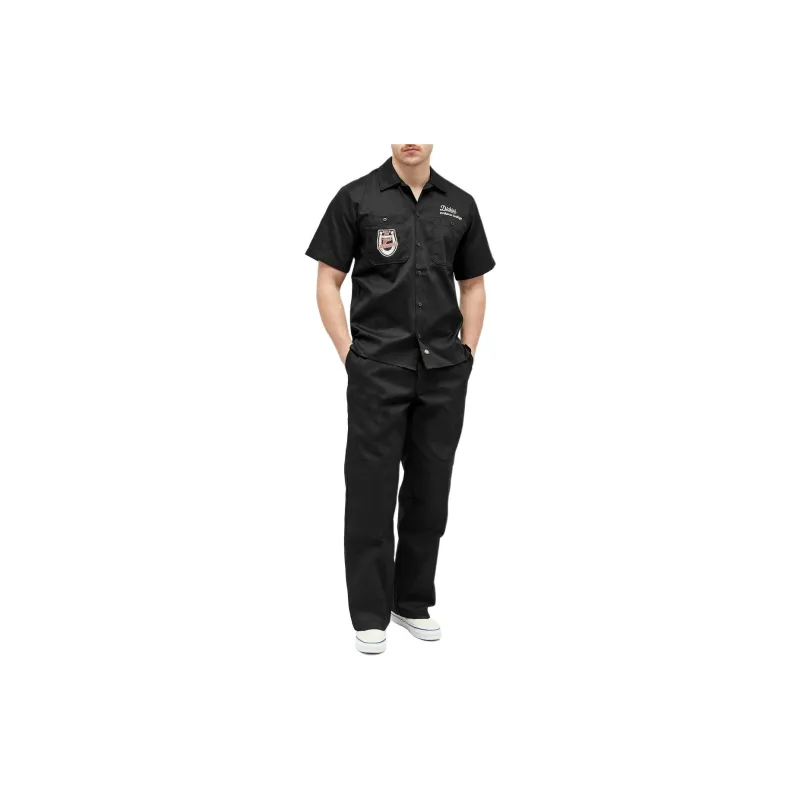 Dickies END. Co-branded Paragraphs Polo Shirts Men Black-2