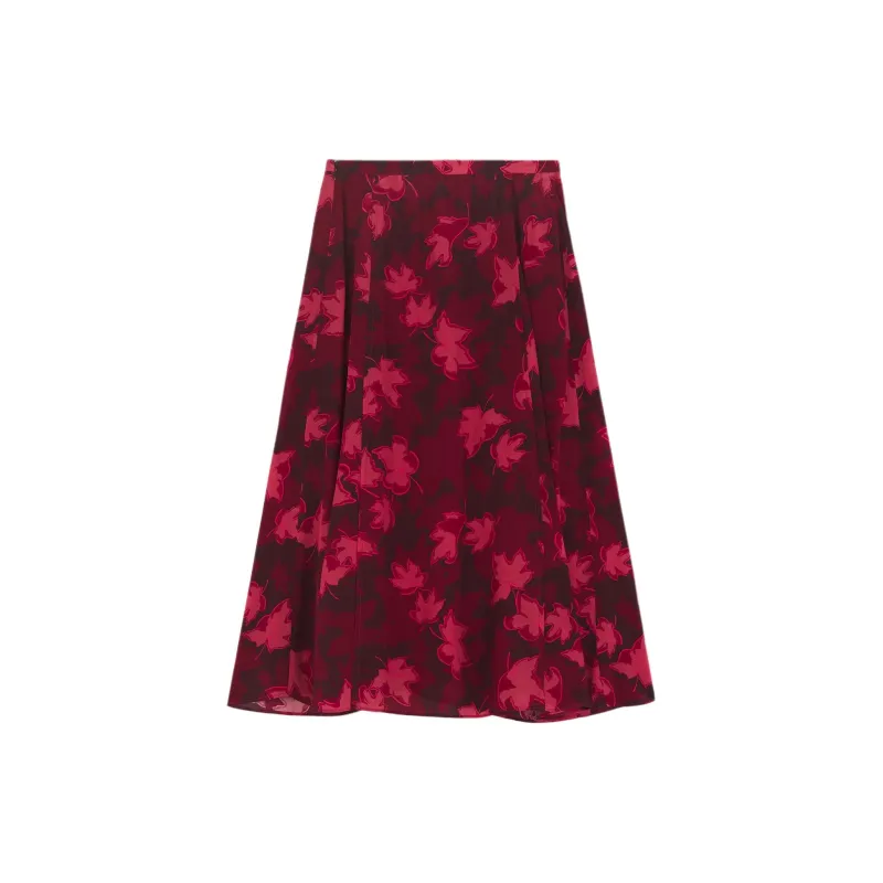 Maison Kitsune Lip Detail Fluid Skirt-1