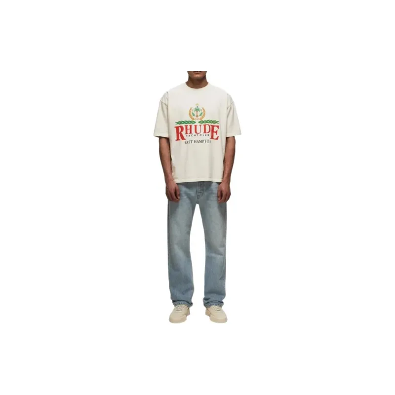 RHUDE East Hampton Crest Cotton T shirt-2