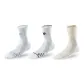 3 Pack Crew (White Blue+White Black+Beige Yellow)