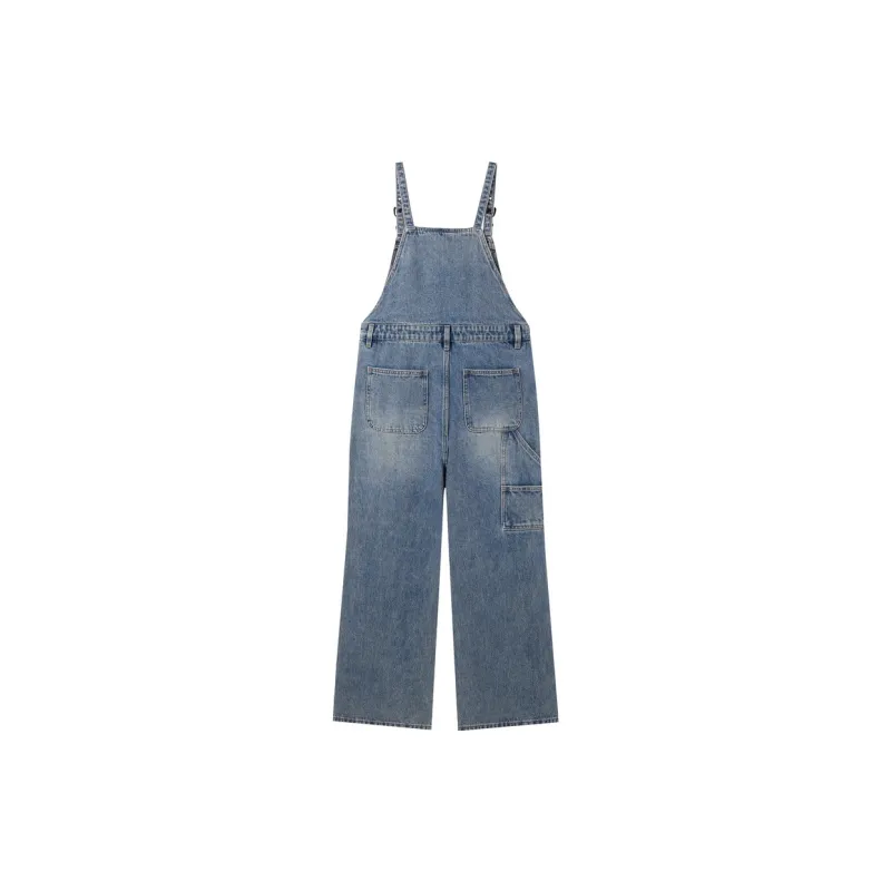 LEDIN Overalls Women's Faded Denim Blue-1