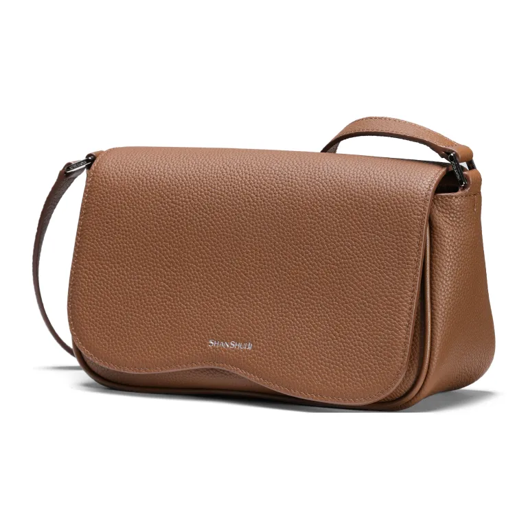 SHANSHUIJI Cow Leather Crossbody Bag, Shoulder Bag Medium Size Women's Multicolor-1
