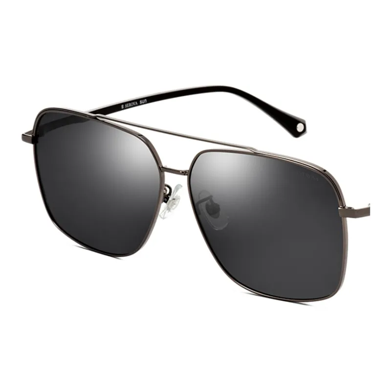 SEROVA Alloy Metal Irregular Shape Ink Lenses Unisex-2