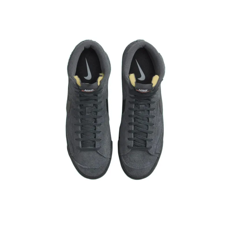 Nike Blazer Mid Anti-Slip Wear-Resistant Mid-Top Basketball Shoes Unisex Black-2