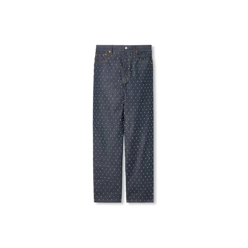 GUCCI Jeans Men Blue-8