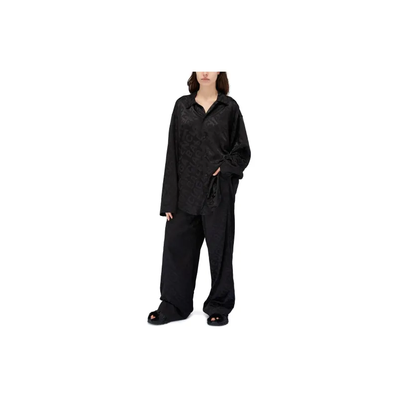 Balenciaga Pajama Pants Women's Black-2