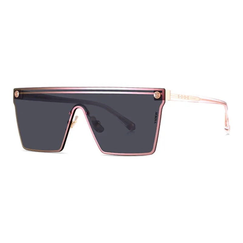 SEROVA Plate Frame Square Sunglasses Unisex-4