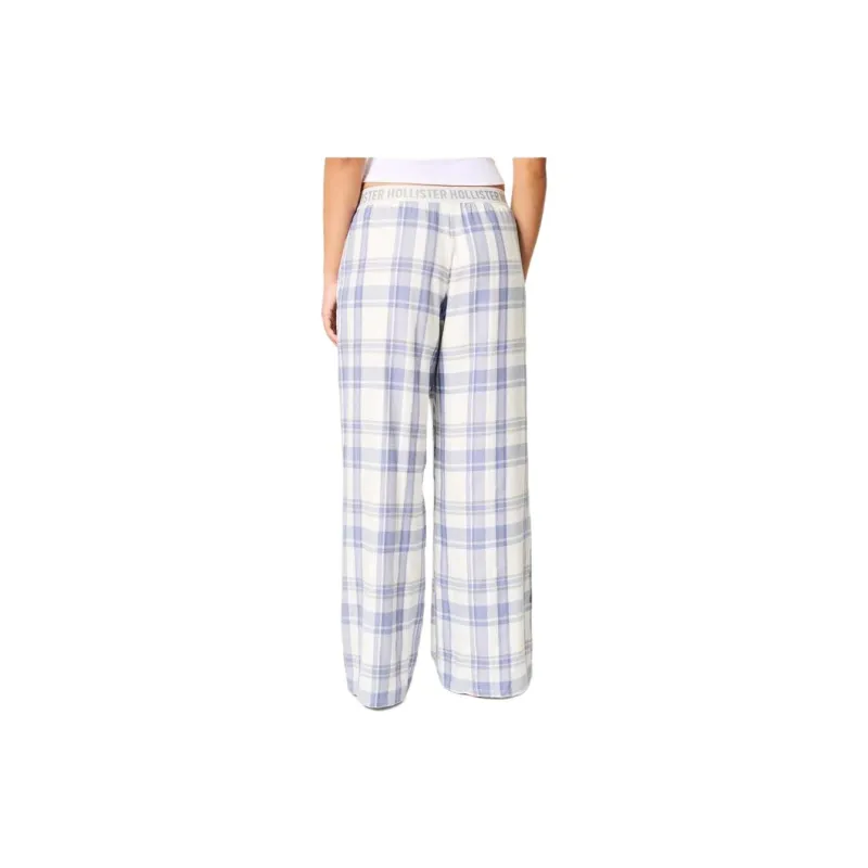 Hollister Pajama Pants Women's Light Blue-3