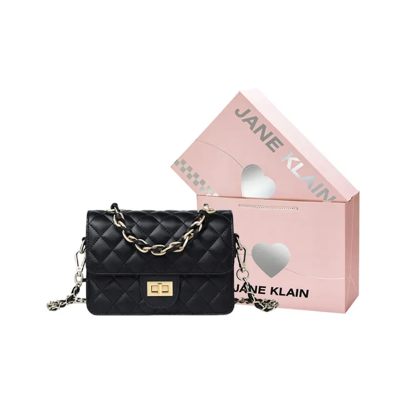 JANE KLAIN Synthetic Leather Shoulder Bag, Crossbody Bag Regular Women's Black/White-0