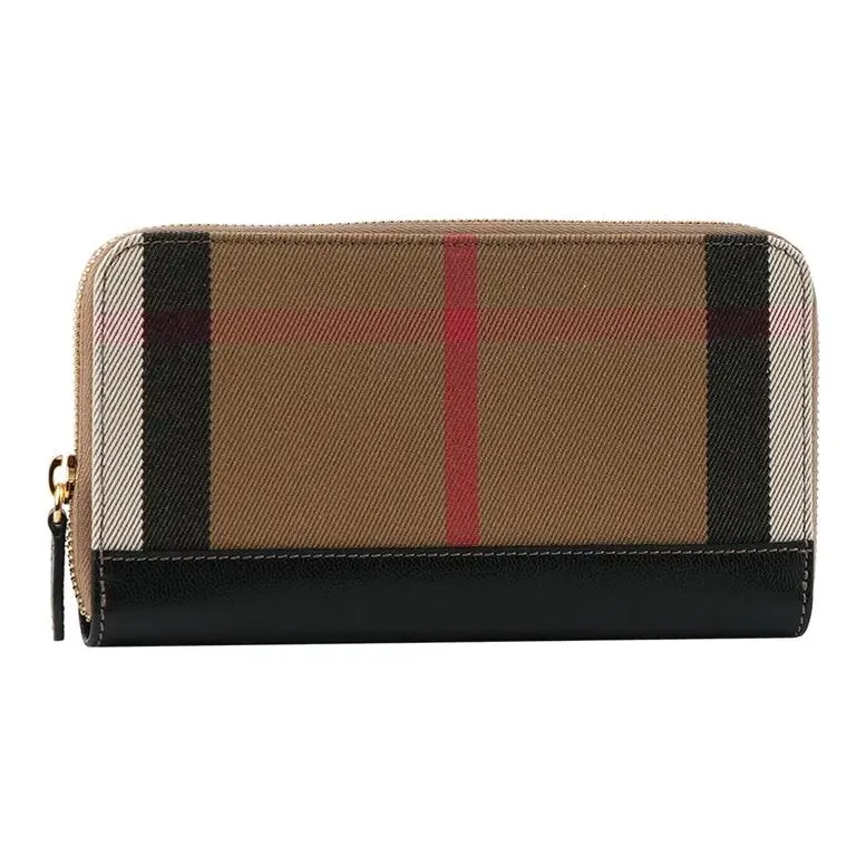 Burberry Cotton With Polyamide Wallet Women's Brown-1