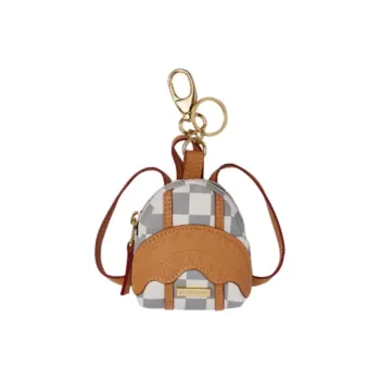 SPRAYGROUND Artificial Leather Coin Purse Unisex White Brown