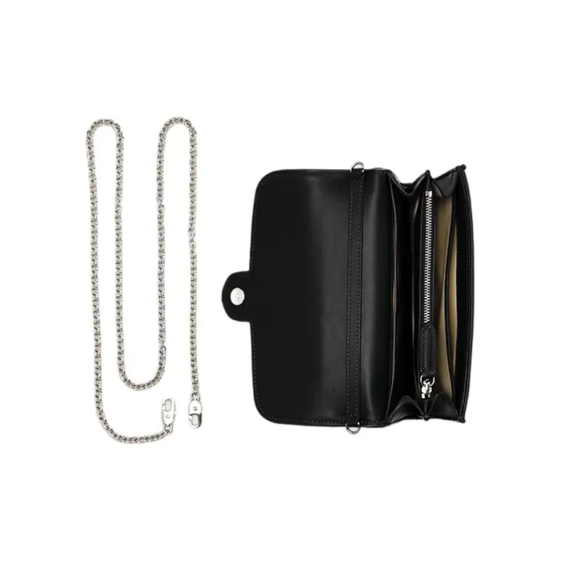 Ralph Lauren Polyester Shoulder Bag Crossbody Bag Medium Size Women's Black-3
