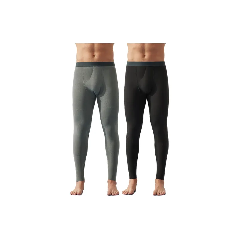 H YXIANG Thermal Pants Men's 2 Pack-1