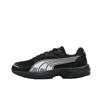 PUMA Axis Anti Slip Wear Resistant Low Top Casual Running Shoes Unisex Black Silver