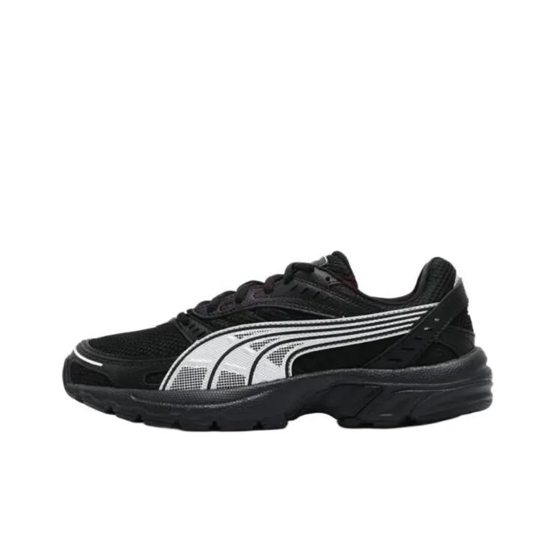 PUMA Axis Anti-Slip Wear-Resistant Low-Top Casual Running Shoes Unisex Black Silver-0
