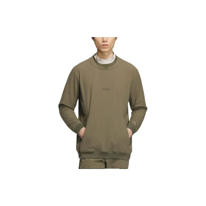 Adidas Sweatshirts Men Olive Green-4