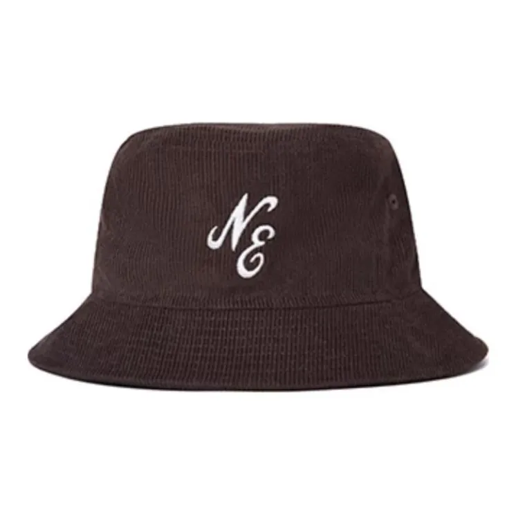New Era Cotton Bucket Hats Unisex Black Walnut Peach-1