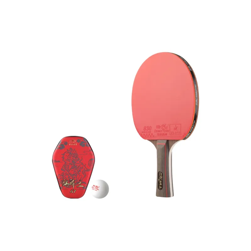 DOUBLEFISH Ping Pong Paddles Unisex All Wood Red-42