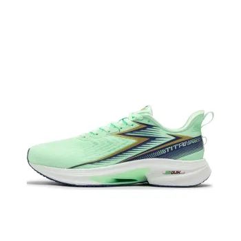 361° TITAN Ⅱ PRO Cushioning Wear-Resistant Low-Top Casual Running Shoes Men's Green Blue