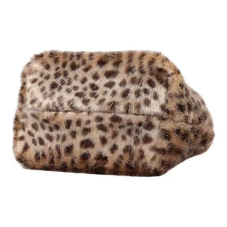 Beams Faux Fur Crossbody Bag Shoulder Bag Regular Women's Gray/Wood Charcoal/Brown-5