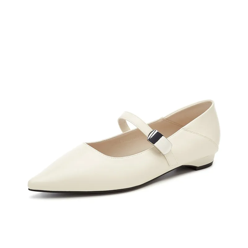 SOBB Casual Single Shoes 1.5cm Women's Beige-1