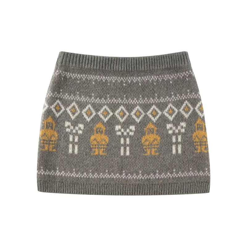 WORKSOUT Casual Short Skirts Women's Gray-1