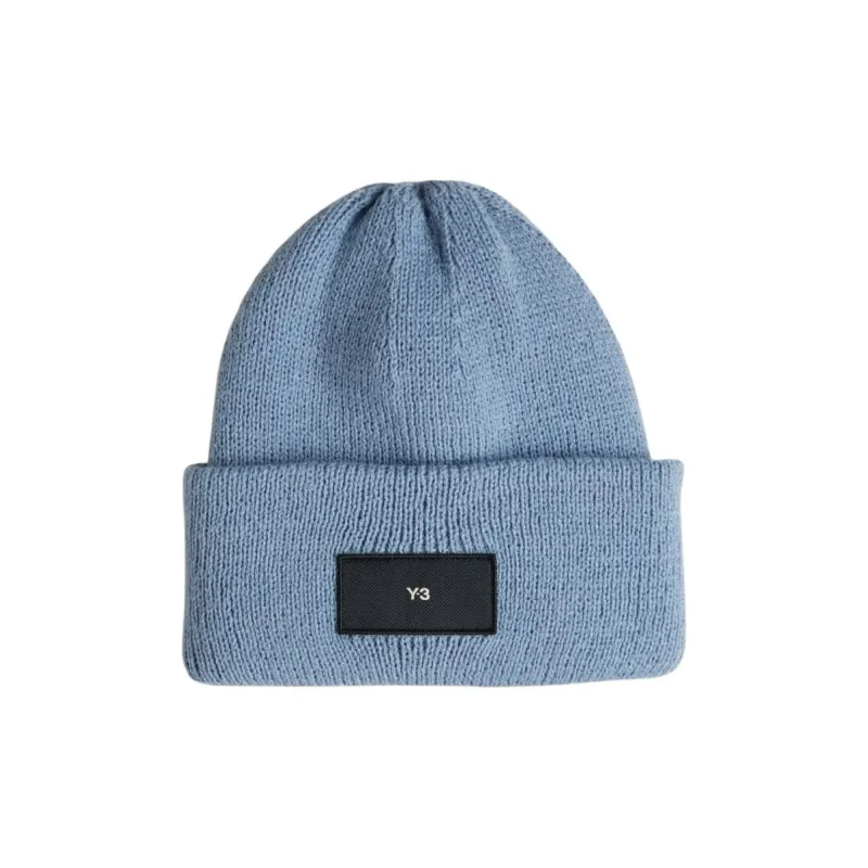 Y-3 Logo Patch Knit Beanie-0