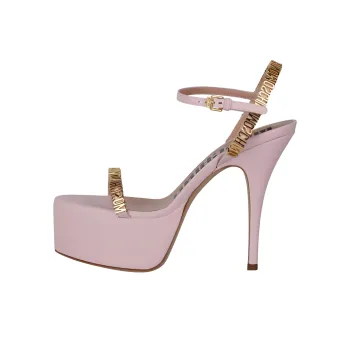 MOSCHINO One Strap Sandals 12cm Women's Pink