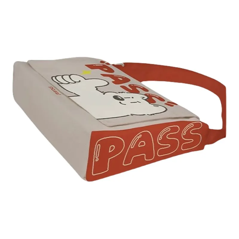 AOSONG Suede Technology Fabric Shoulder Bag, Crossbody Bag Unisex Red-4