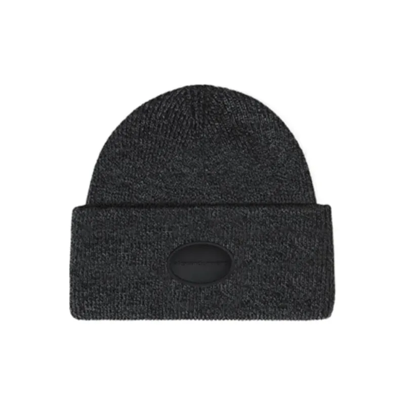 Alexander Wang Ribbed Domed Logo Patch Beanie-0