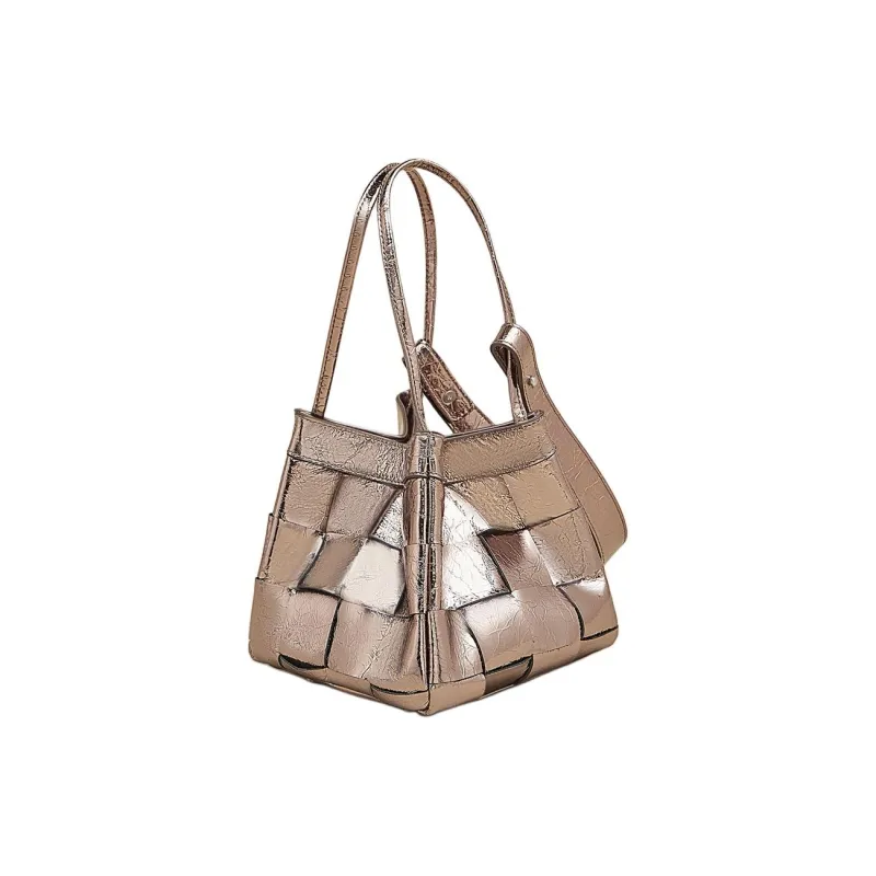 Marino Orlandi Synthetic Leather Bonded Cow Split Leather Handbag Small Size Women's Multicolor-26