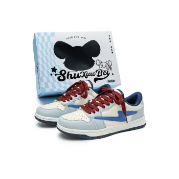 SHUXIAOBEI Low Top Skateboard Shoes Unisex Aqua