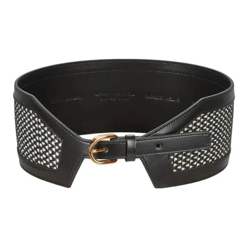 HUGO BOSS Leather Belt Women's Black -1