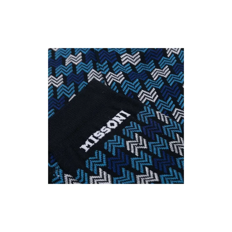 MISSONI Mid-Calf Socks Men's 1 Pack Blue-1