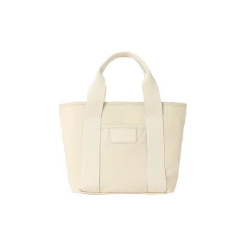VANESSA HOGAN Fabric Tote Bag Shopping Bag Handbag Women's Black/Ecru/Light Blue/Yellow