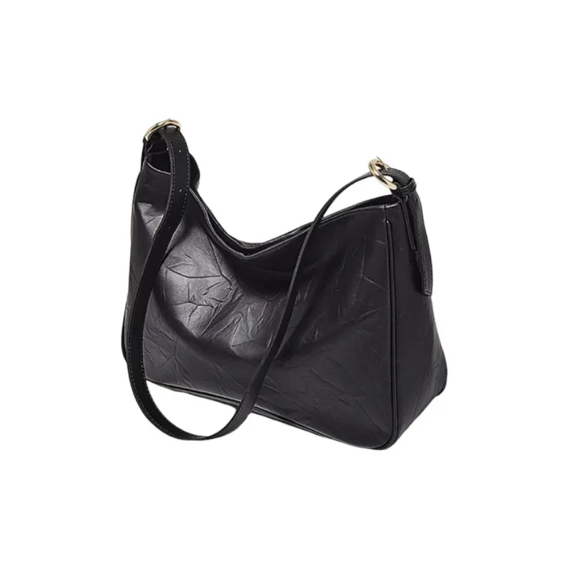 Marino Orlandi Cow Leather Synthetic Leather Crossbody Bags Shoulder Bags Large Size Unisex Black/Ecru-2