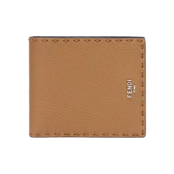 FENDI Calfskin Wallet Men's Beige