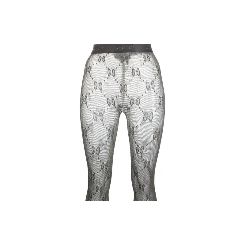GUCCI Gg Lurex detailed Knitted Tights-5